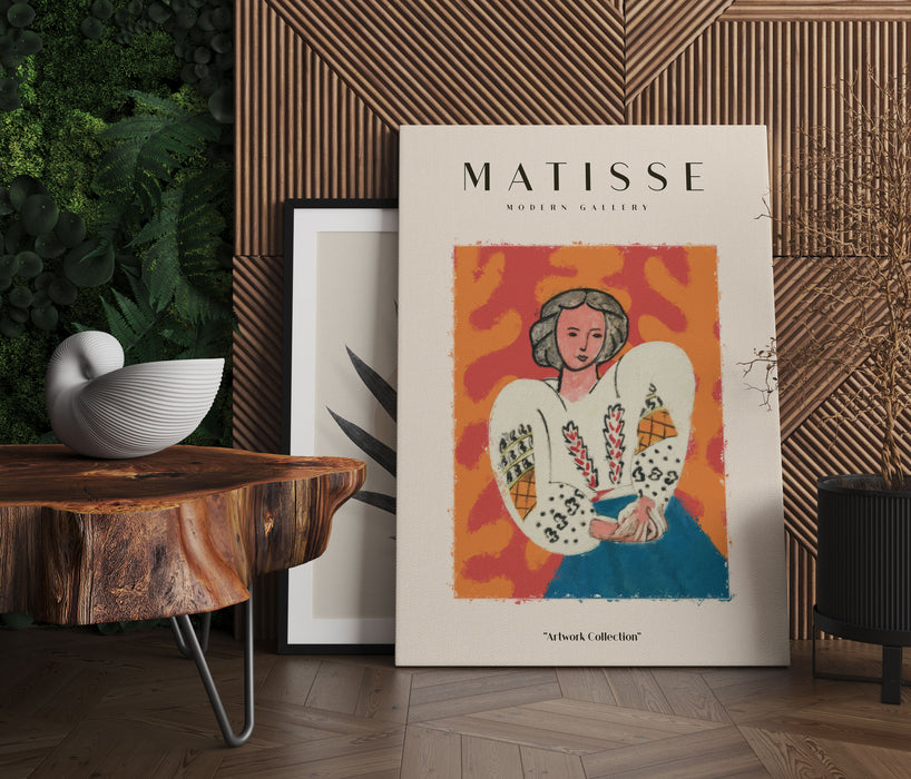 Matisse Modern Gallery  - Frau mit Kleid I, Leinwandbild