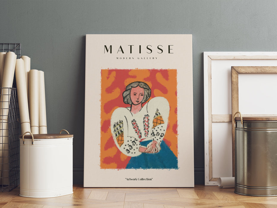 Matisse Modern Gallery  - Frau mit Kleid I, Leinwandbild