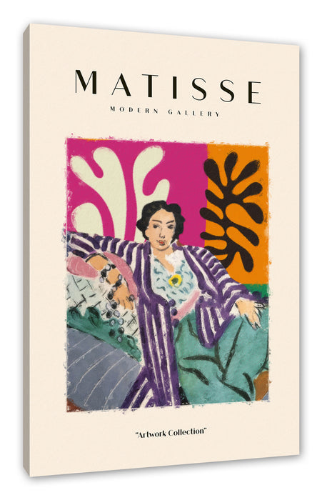 Pixxprint Matisse Modern Gallery - Frau mit Kleid II, Leinwandbild