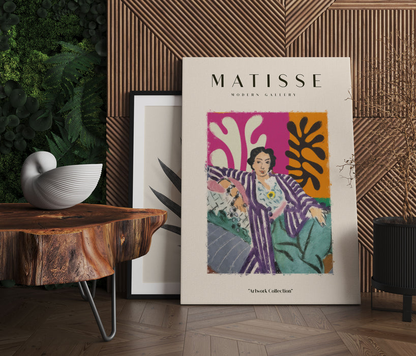 Matisse Modern Gallery  - Frau mit Kleid II, Leinwandbild