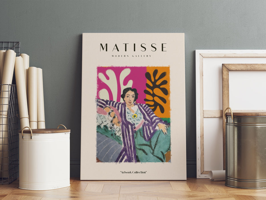 Matisse Modern Gallery  - Frau mit Kleid II, Leinwandbild