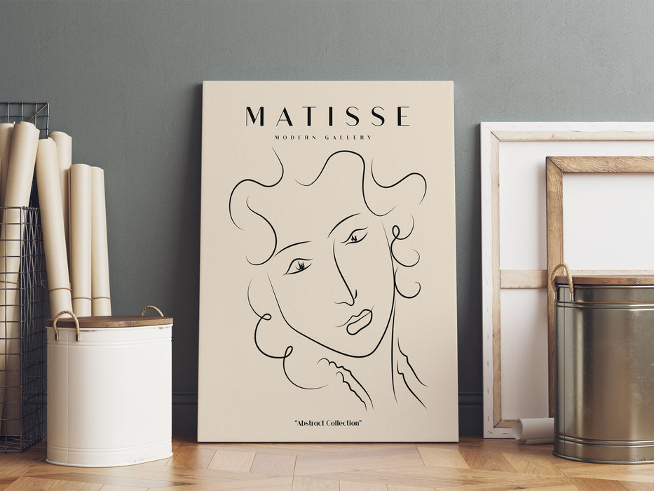 Matisse Modern Gallery  - Frauengesicht mit Locken II, Leinwandbild
