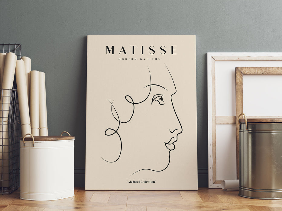 Matisse Modern Gallery  - Frauengesicht mit Locken III, Leinwandbild