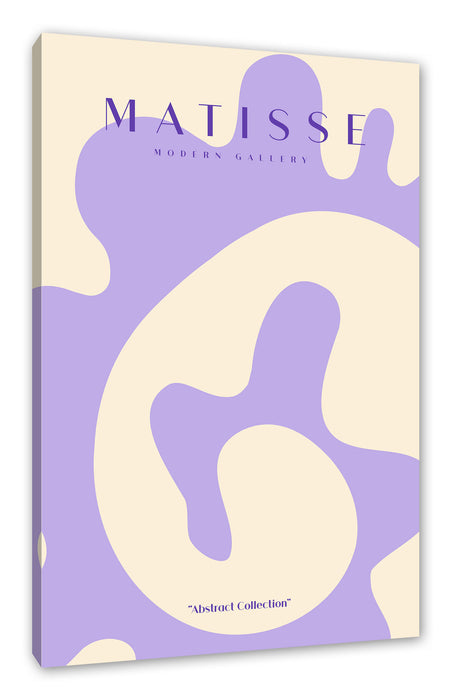 Pixxprint Matisse Modern Gallery - Spirale Flieder, Leinwandbild