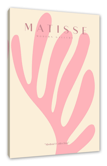 Pixxprint Matisse Modern Gallery - Koralle Rosa, Leinwandbild