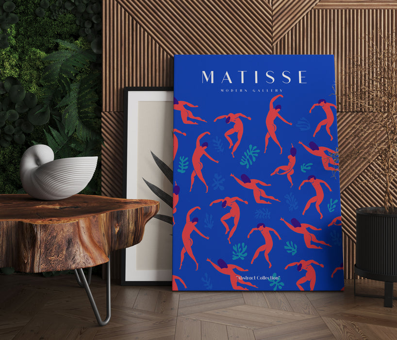 Matisse Modern Gallery  - Koralle Royalblau, Leinwandbild