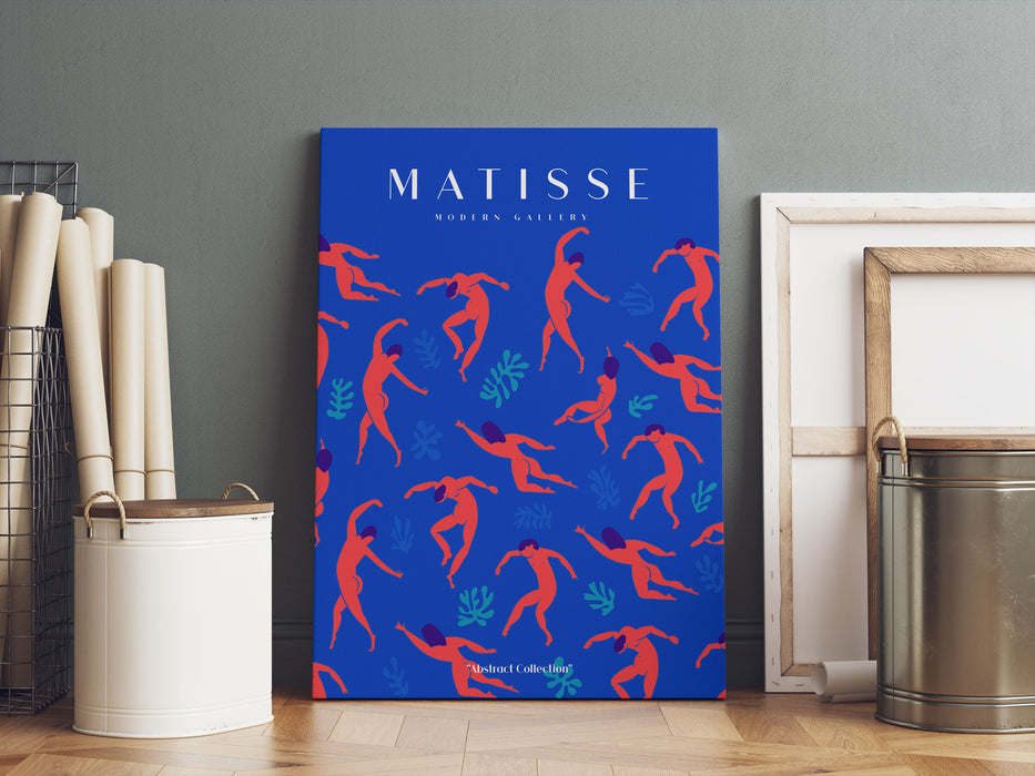 Matisse Modern Gallery  - Koralle Royalblau, Leinwandbild