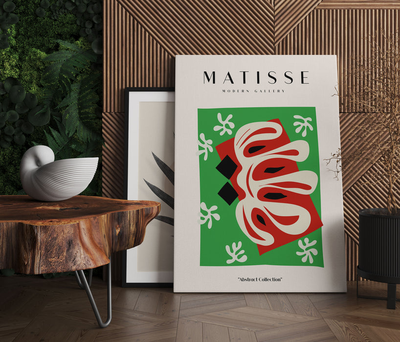 Matisse Modern Gallery  - Korallenformen Grün, Leinwandbild