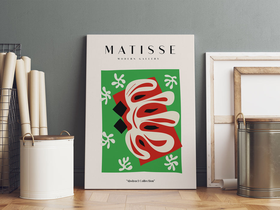 Matisse Modern Gallery  - Korallenformen Grün, Leinwandbild