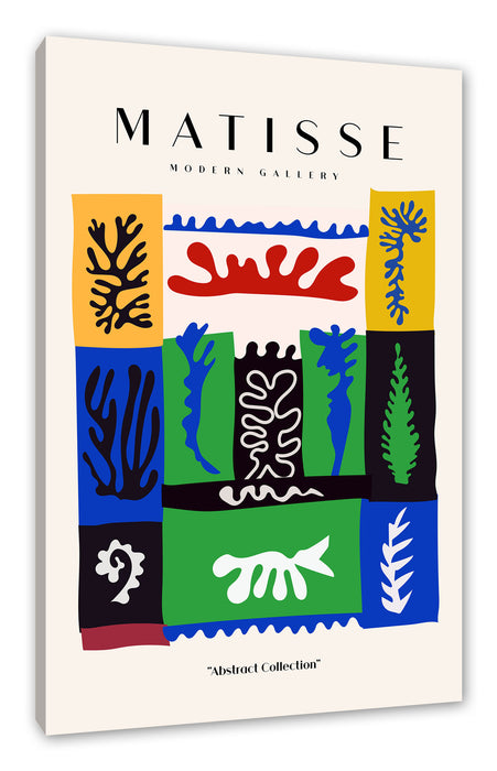 Pixxprint Matisse Modern Gallery - Korallen Algen, Leinwandbild