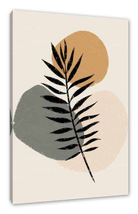 Pixxprint Modern Art Botanical - Farn I, Leinwandbild