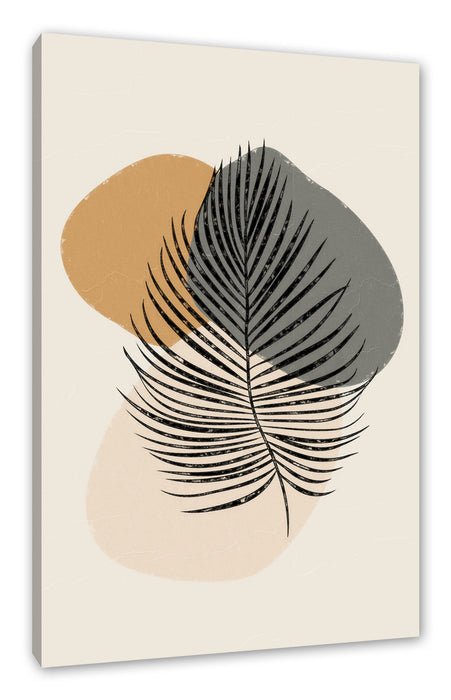 Pixxprint Modern Art Botanical - Farn II, Leinwandbild