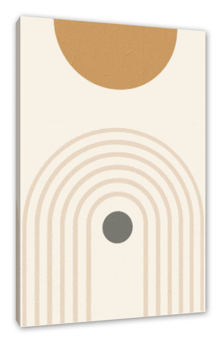 Pixxprint Modern Art Botanical - Regenbogen II, Leinwandbild