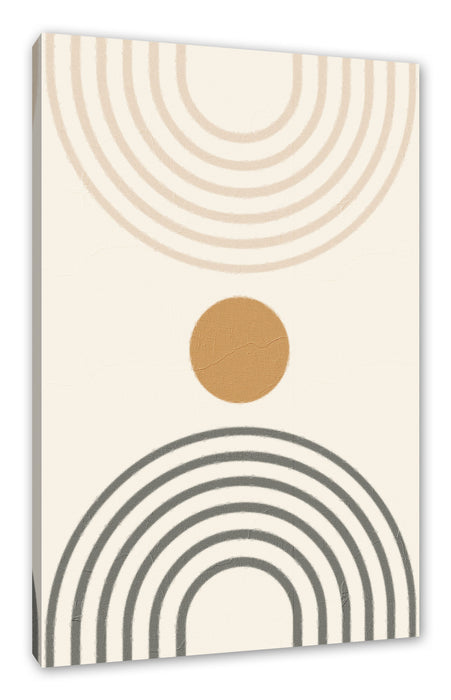 Pixxprint Modern Art Botanical - Regenbogen IV, Leinwandbild