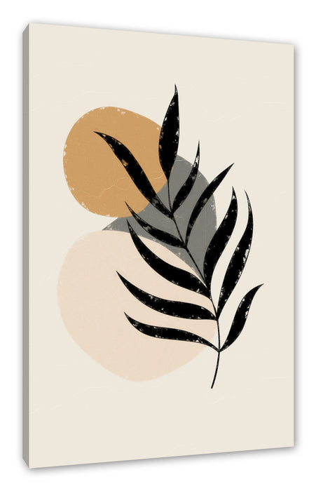 Pixxprint Modern Art Botanical - Farn IV, Leinwandbild