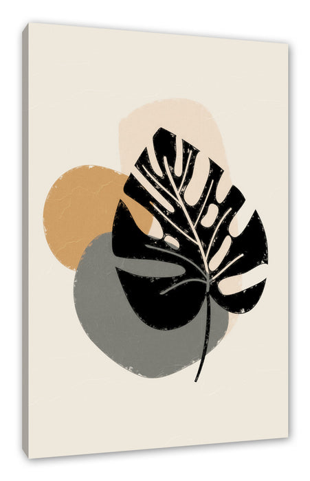 Pixxprint Modern Art Botanical - Blatt I, Leinwandbild