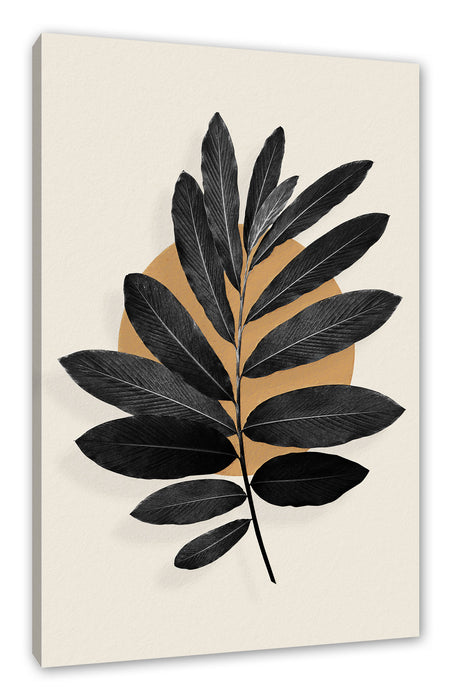 Pixxprint Modern Art Botanical - Blatt II, Leinwandbild