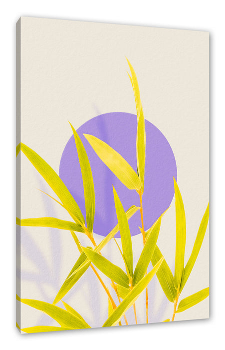 Modern Art Botanical  - Blätter IV, Leinwandbild