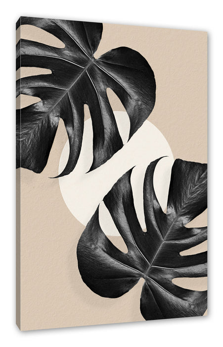 Pixxprint Modern Art Botanical - Blätter V, Leinwandbild