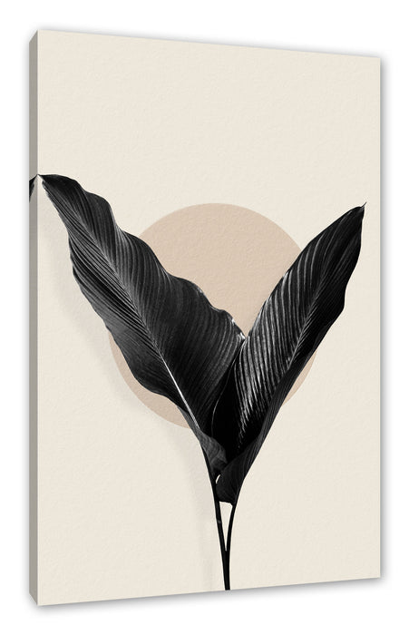 Pixxprint Modern Art Botanical - Blätter VI, Leinwandbild