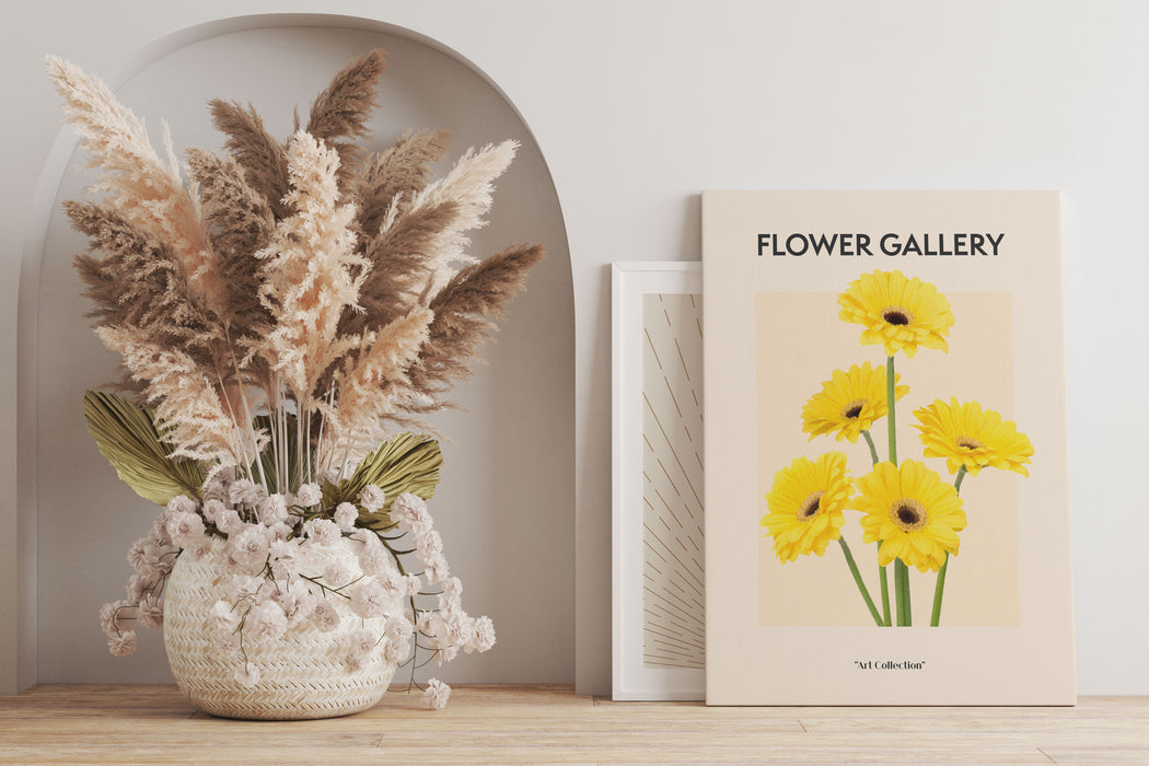 Flower Gallery  - Gelbe Gerbera I, Leinwandbild