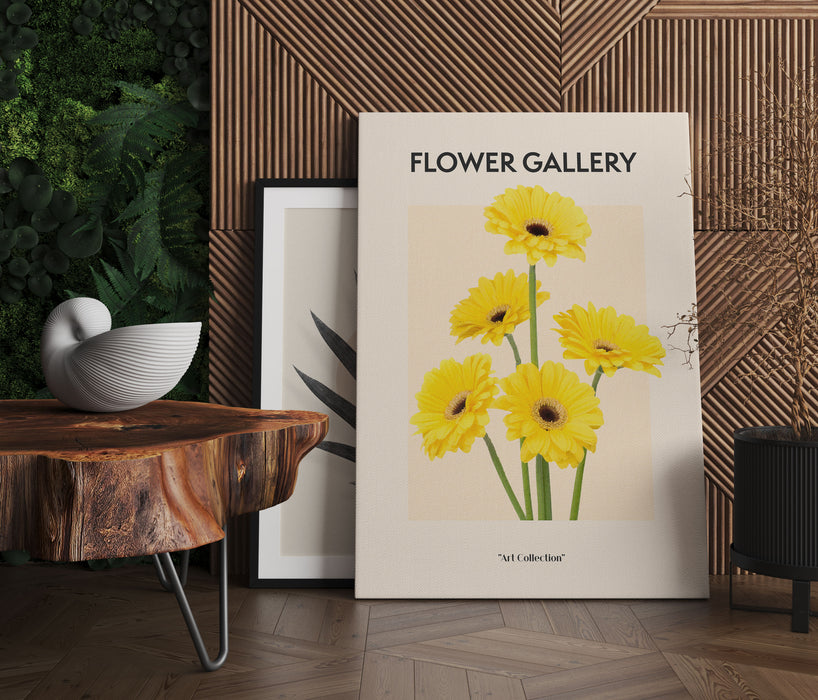 Flower Gallery  - Gelbe Gerbera I, Leinwandbild