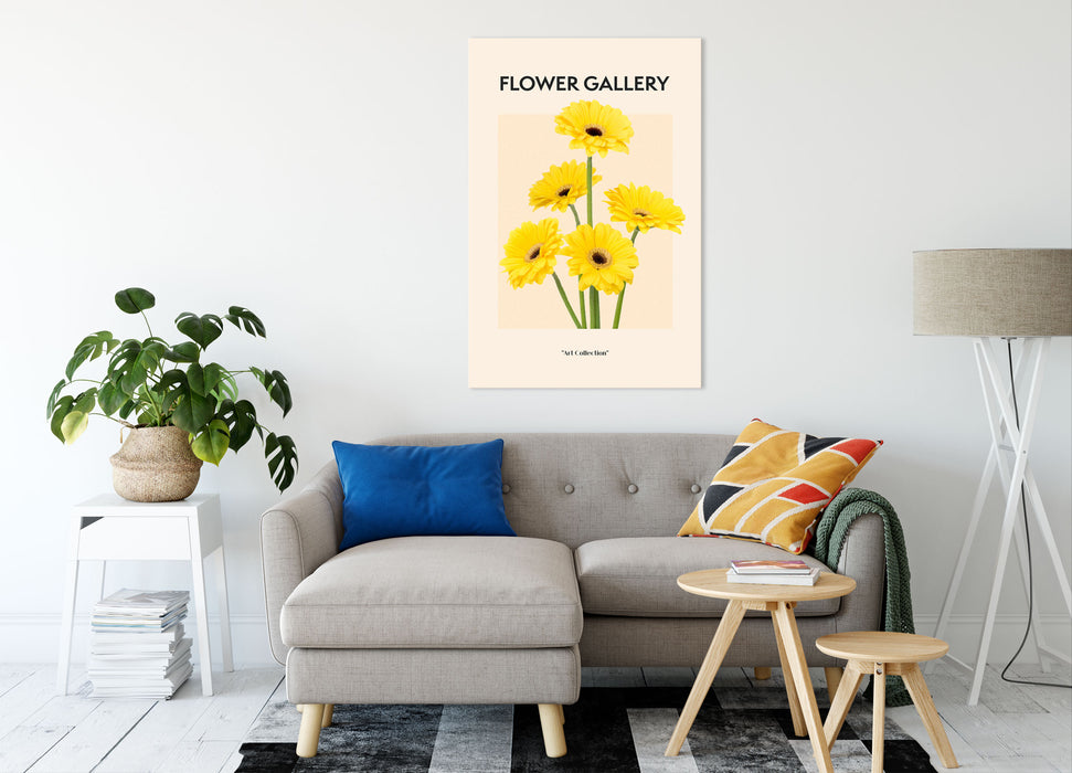 Flower Gallery  - Gelbe Gerbera I, Leinwandbild