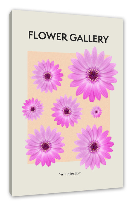 Pixxprint Flower Gallery - Pinke Gerbera I, Leinwandbild