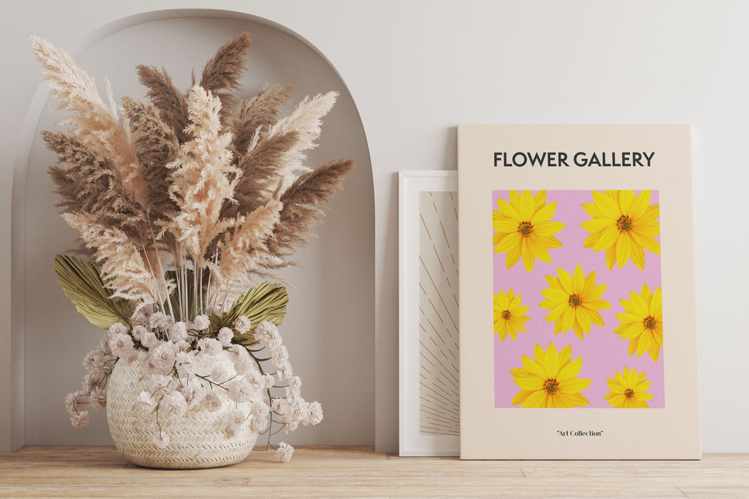 Flower Gallery  - Gelbe Topinambur, Leinwandbild