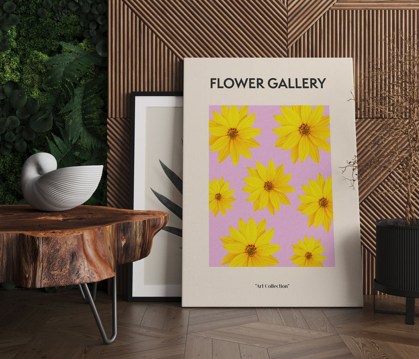 Flower Gallery  - Gelbe Topinambur, Leinwandbild