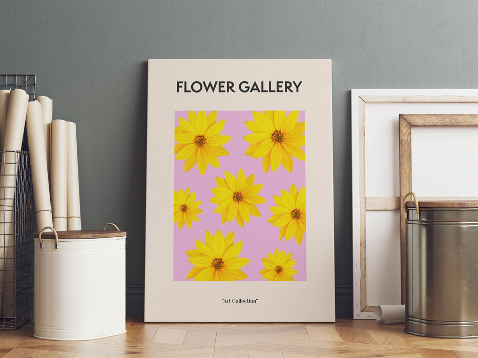 Flower Gallery  - Gelbe Topinambur, Leinwandbild