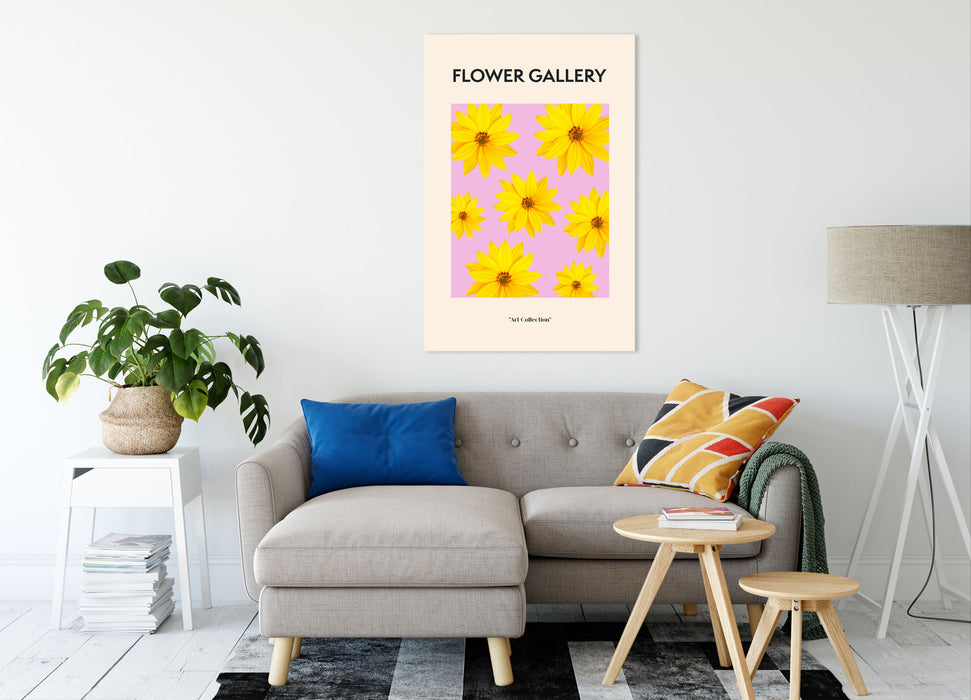 Flower Gallery  - Gelbe Topinambur, Leinwandbild