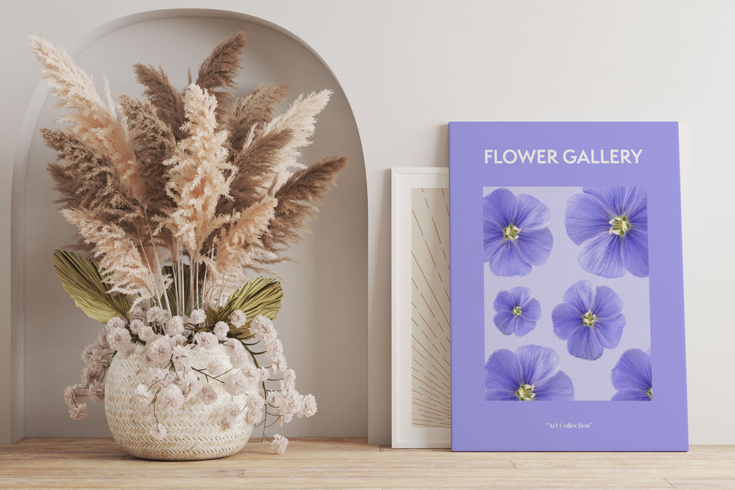 Flower Gallery  - Flieder Flammenblume , Leinwandbild