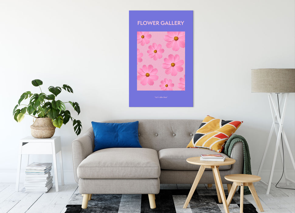 Flower Gallery  - Rosa Kosmos Cosmos Rose, Leinwandbild