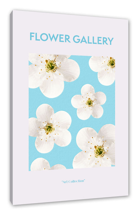 Pixxprint Flower Gallery - Weiße Kirschblüte, Leinwandbild