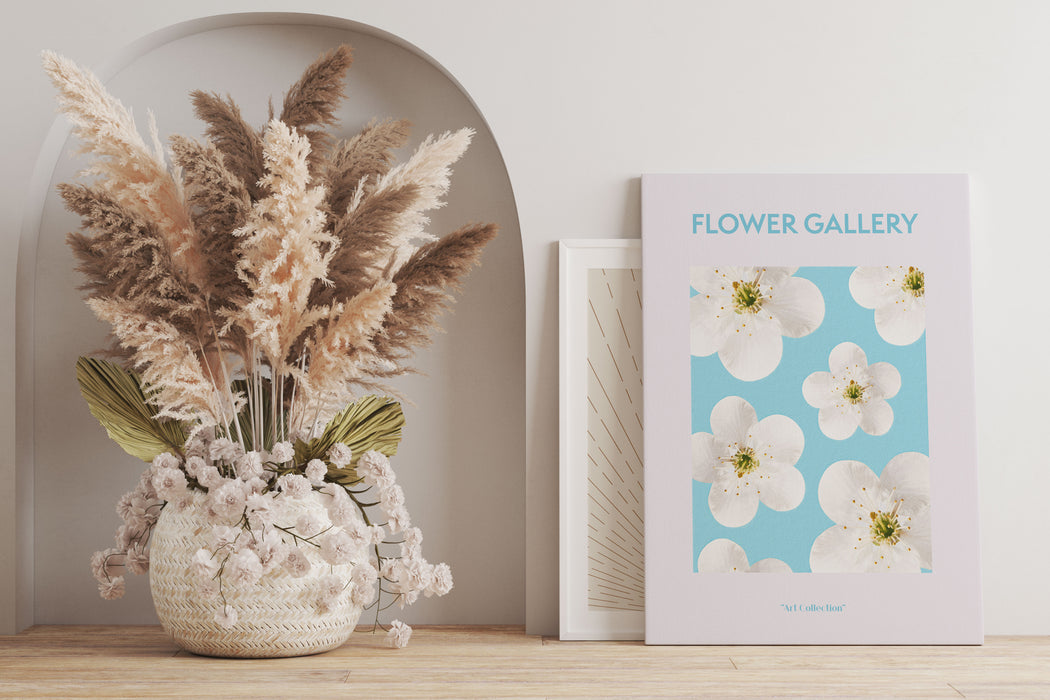 Flower Gallery  - Weiße Kirschblüte, Leinwandbild