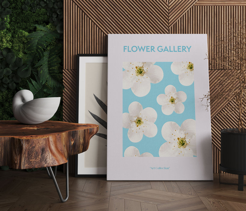 Flower Gallery  - Weiße Kirschblüte, Leinwandbild