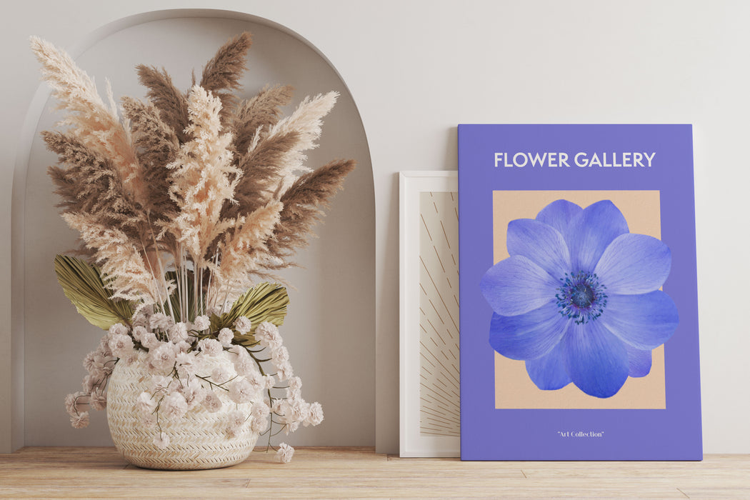 Flower Gallery  - Lila Anemone Flieder, Leinwandbild