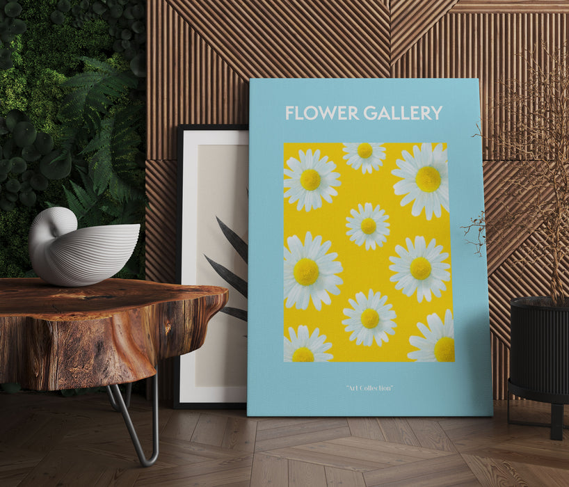 Flower Gallery  - Weiße Kamille Gänseblümchen, Leinwandbild