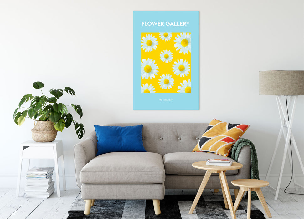 Flower Gallery  - Weiße Kamille Gänseblümchen, Leinwandbild