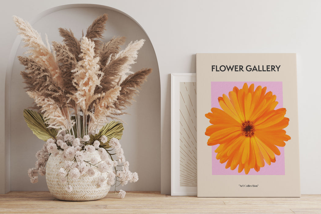 Flower Gallery  - Orange Ringelblume, Leinwandbild