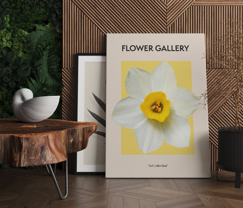 Flower Gallery  - Weiße Osterglocke, Leinwandbild