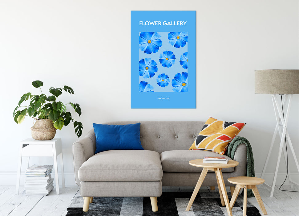 Flower Gallery  - Blaue Kosmos Cosmos Rose, Leinwandbild