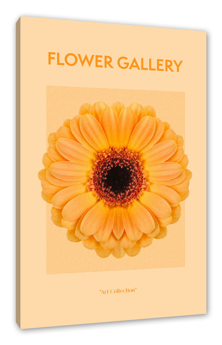 Pixxprint Flower Gallery - Orange Gerbera II, Leinwandbild