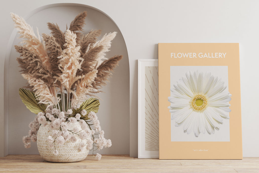 Flower Gallery  - Weiße Gerbera II, Leinwandbild