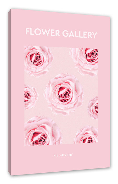 Pixxprint Flower Gallery - Rosa Rose I, Leinwandbild