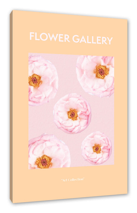 Pixxprint Flower Gallery - Rosa Rose II, Leinwandbild