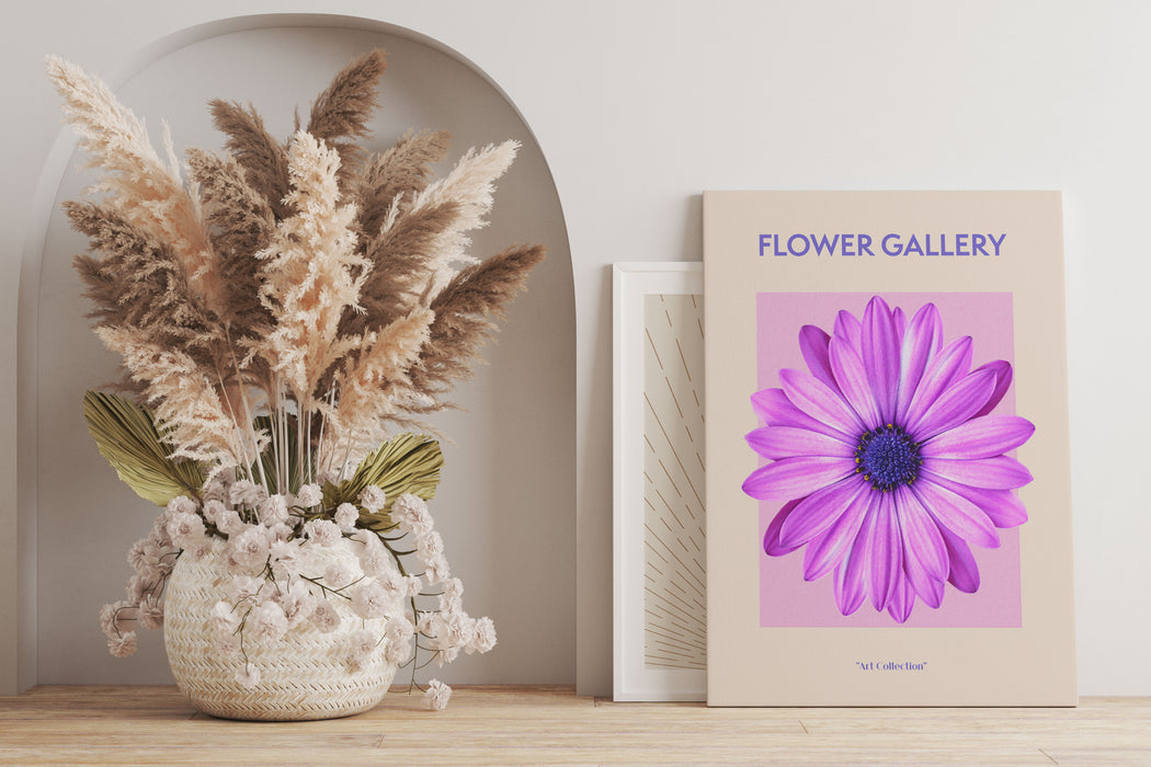 Flower Gallery  - Pinke Margerite, Leinwandbild