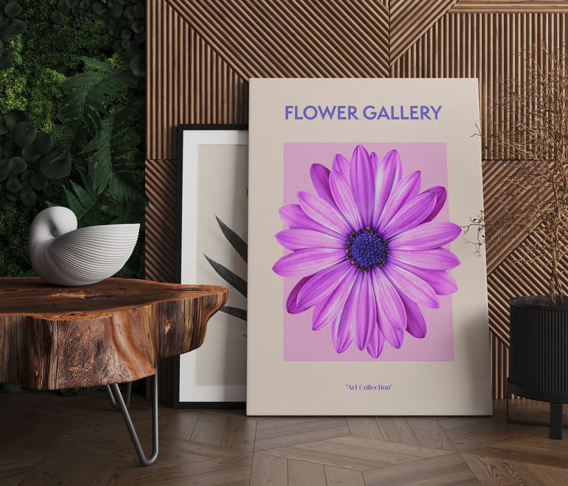 Flower Gallery  - Pinke Margerite, Leinwandbild