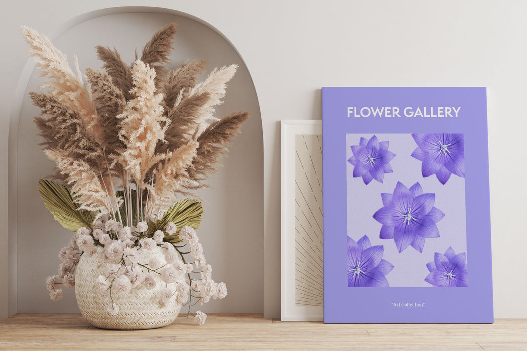 Flower Gallery  - Lila Ballonblume, Leinwandbild